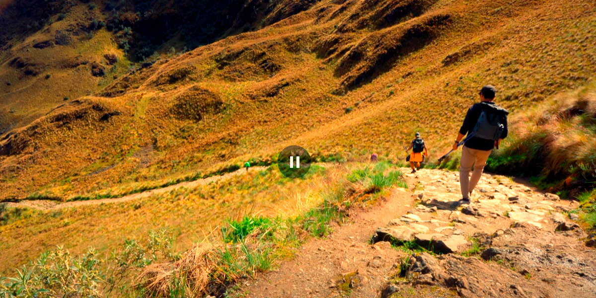ancient inca trail path 