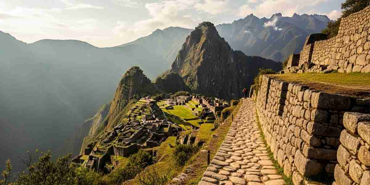 A stunning view of an empty section of the Inca Trail winding through the Andean mountains, illustrating the reward of checking Inca Trail availability early.